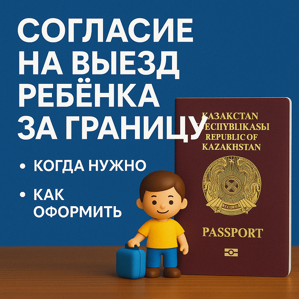 Читать: Согласие на выезд ребёнка за границу из Казахстана: когда нужно и как оформить