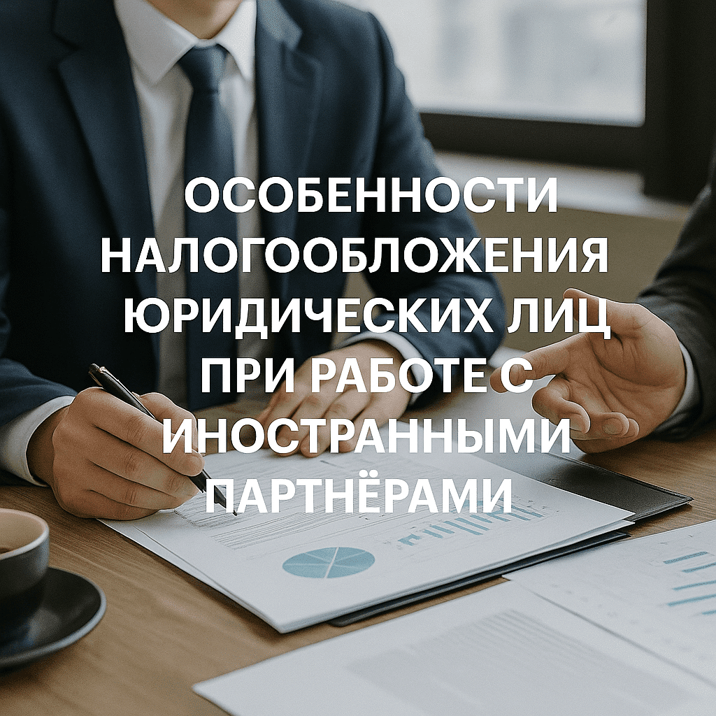 Читать: Особенности налогообложения юридических лиц при работе с иностранными партнёрами