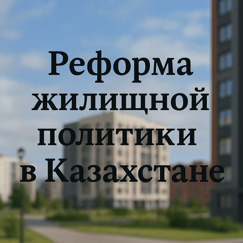 Читать: Реформа жилищной политики в Казахстане с мая 2025 года