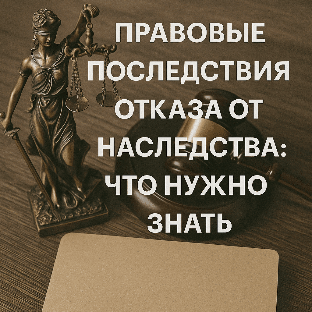 Читать: Правовые последствия отказа от наследства: что нужно знать