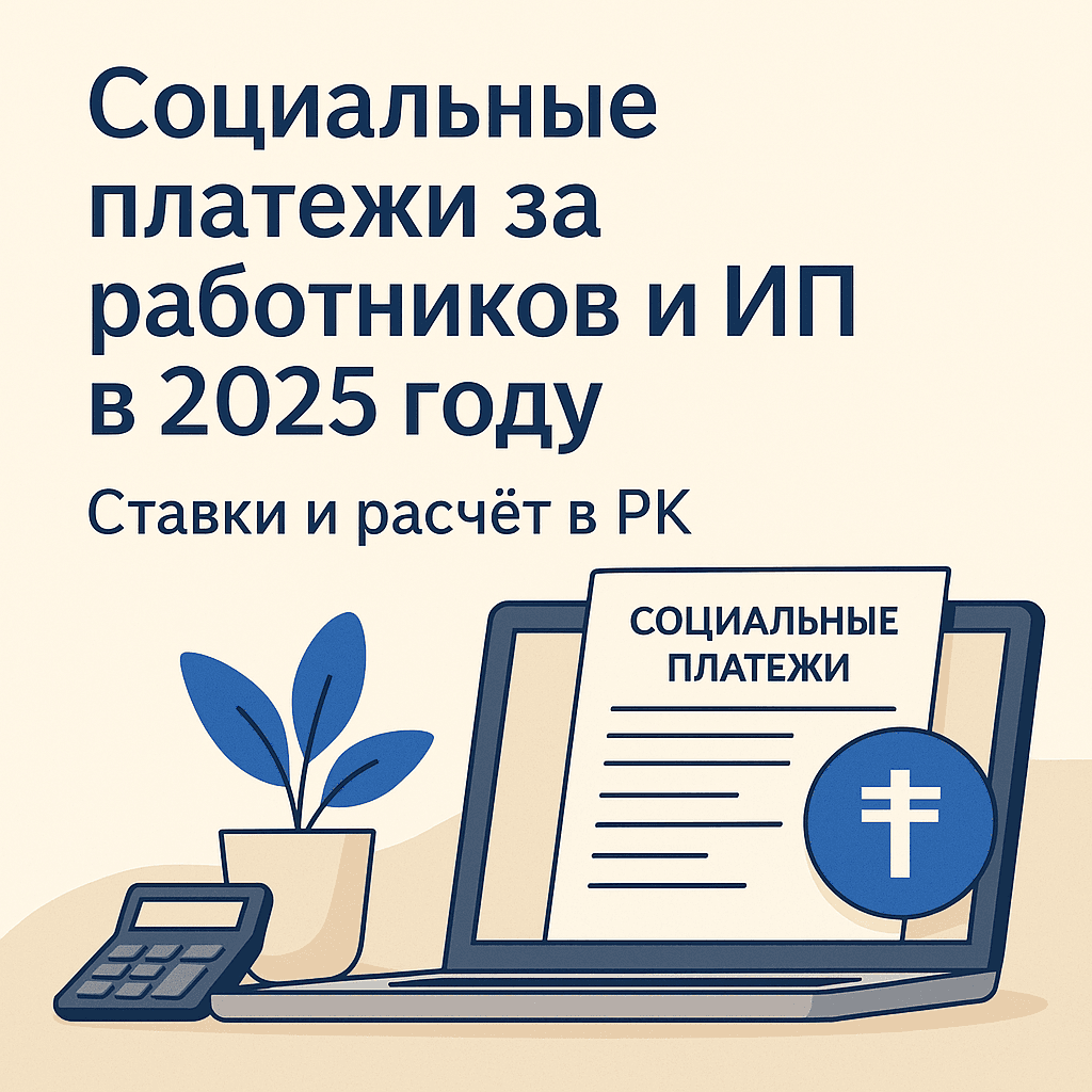 Читать: Социальные платежи за работников и ИП в 2025 году: Ставки и расчёт в РК