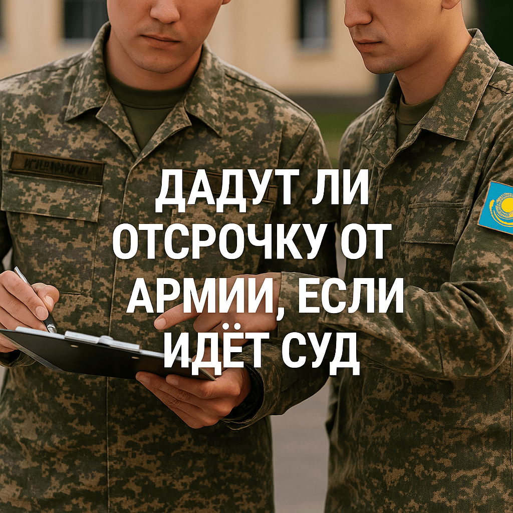 Читать: Дадут ли отсрочку от армии, если идёт суд: разъяснение для граждан РК