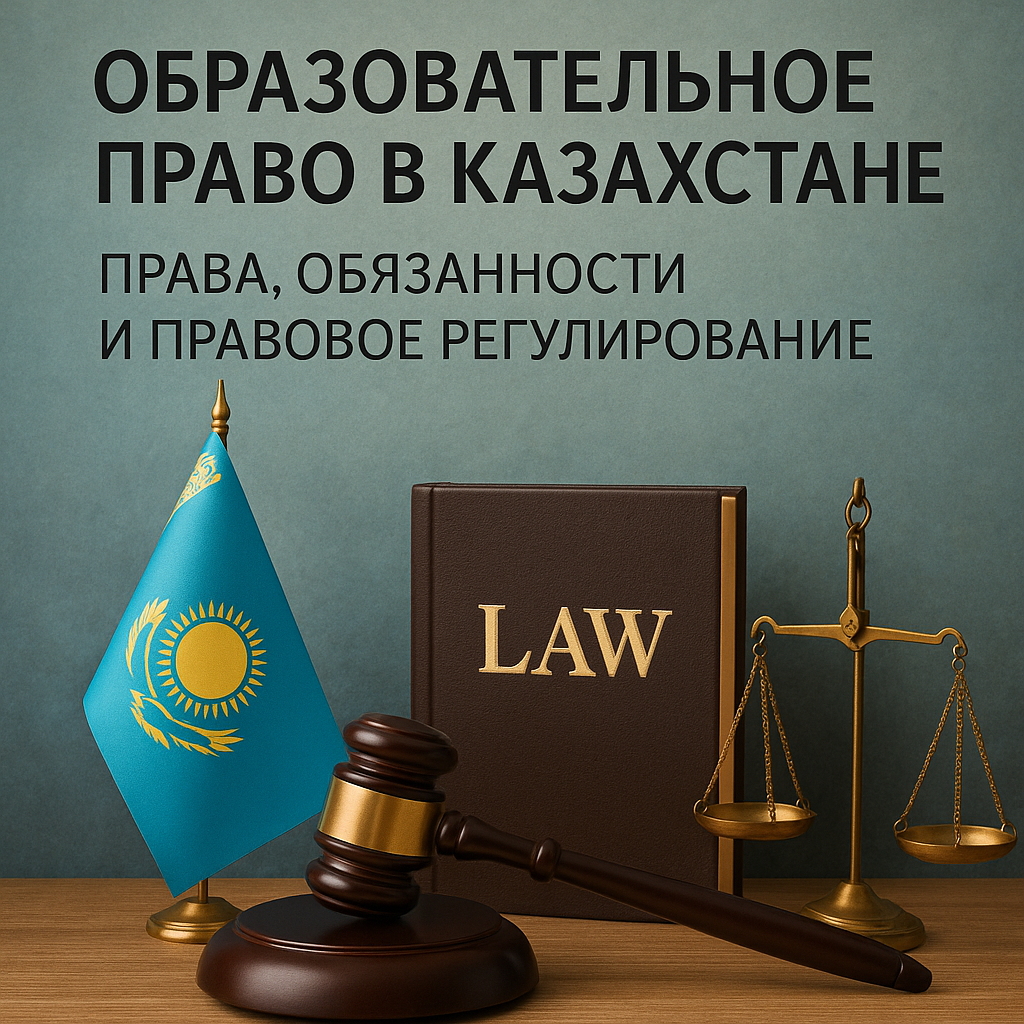 Обложка раздела «Образовательное право в Казахстане: права, обязанности и правовое регулирование»