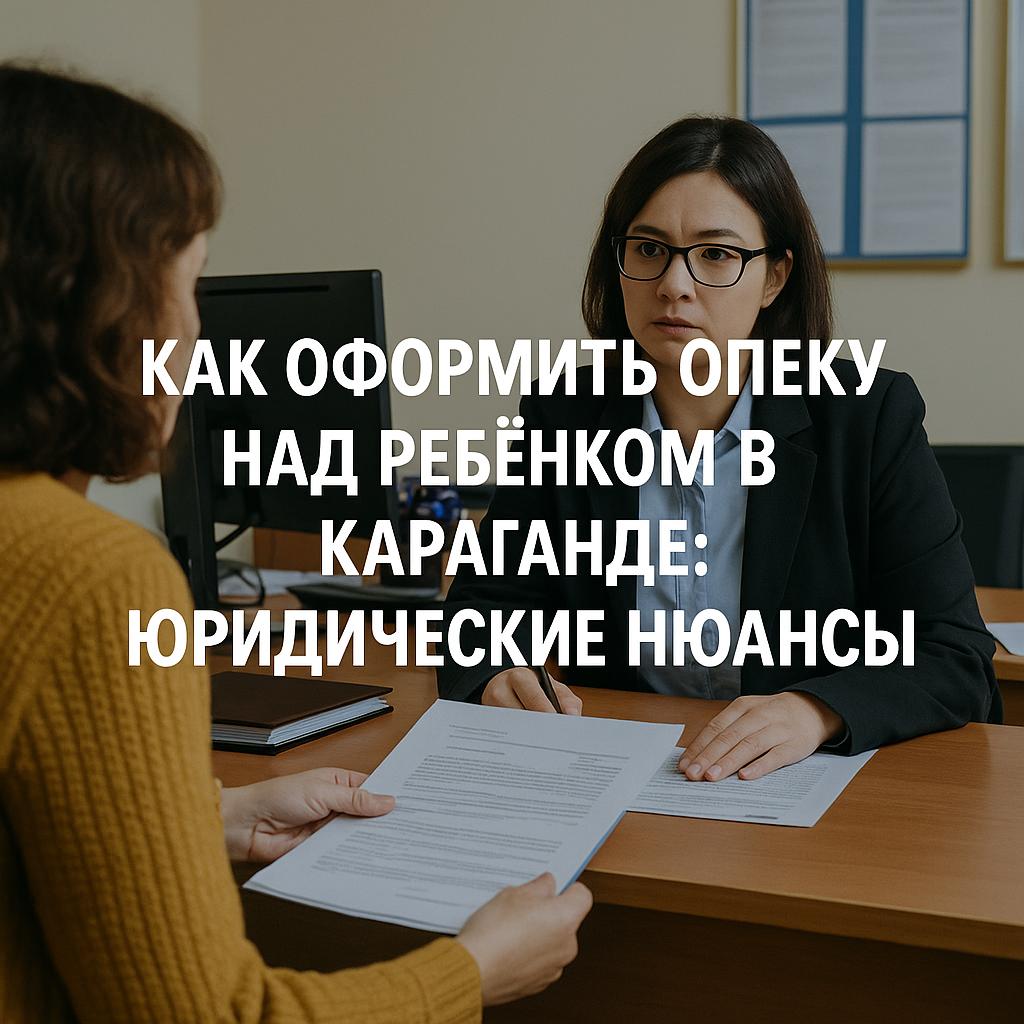 Как оформить опеку над ребёнком в Караганде: юридические нюансы