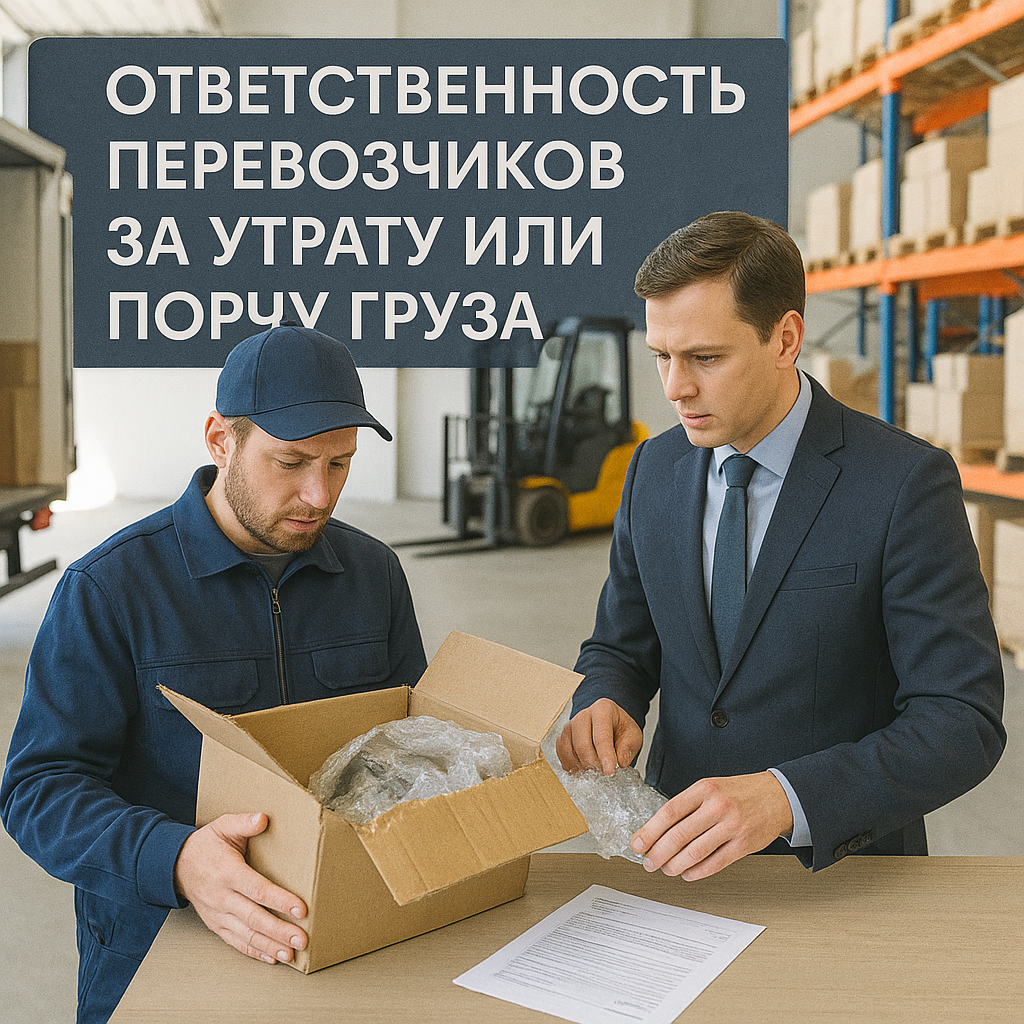 Ответственность перевозчиков за утрату и повреждение груза